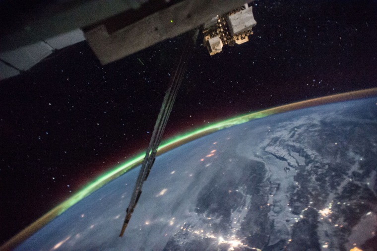 Image: The view from the International Space Station as it orbits around the Earth