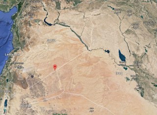 Image: Map shows location of Al Rukban refugee camp