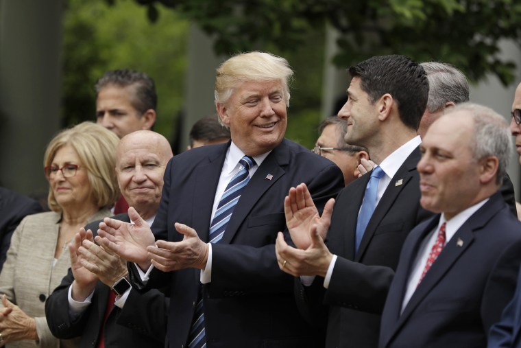 Image result for photos of trump celebrating with congress