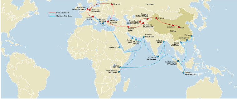 Belt And Road Initiative China Plans 1 Trillion New Silk Road