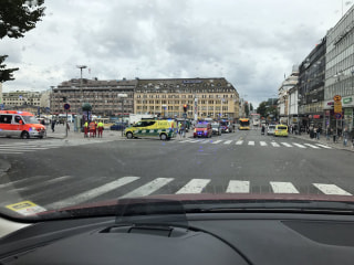 Image: The scene of the stabbing in Turku, Finland.