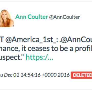 Ann Coulter retweets another Russian troll