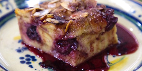 Lidia Bastianich's Cherry Bread Pudding