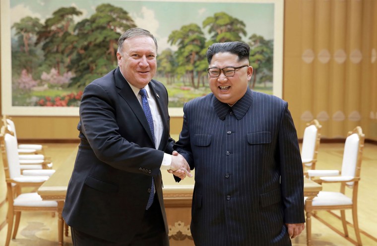 Image: Kim Jong Un, Mike Pompeo