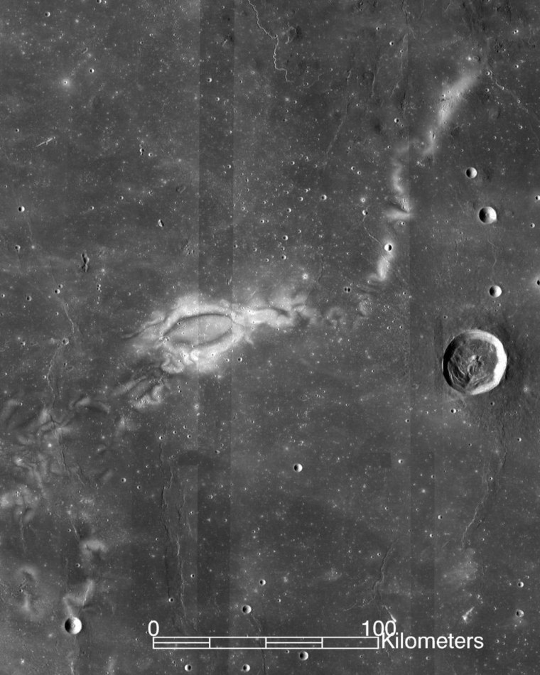 Image: An image of the Reiner Gamma lunar swirl from NASA's Lunar Reconnaissance Orbiter