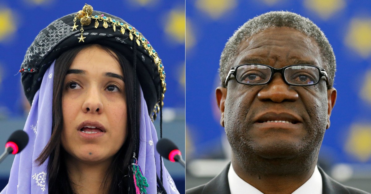 Denis Mukwege and Nadia Murad win Nobel Peace Prize
