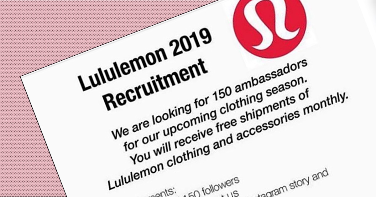 lululemon influencer discount