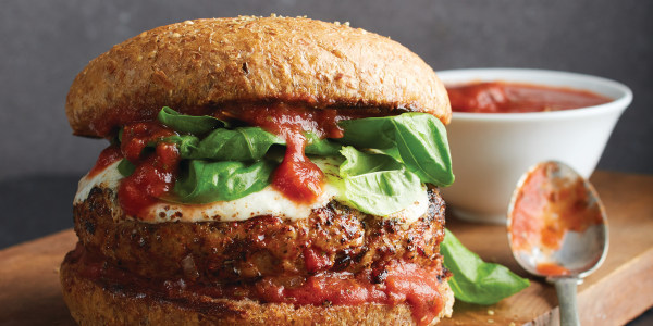 Healthy Grilled Pizza Burgers