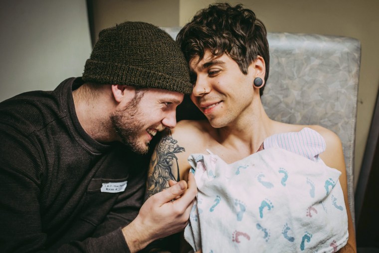 Image result for Woman gives birth to her granddaughter for her gay son and his husband