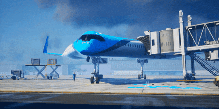 Futuristic Flying V Airplane Concept Puts Passengers