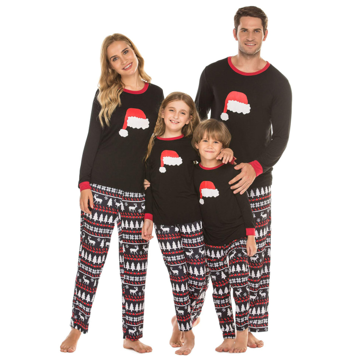 Kehen Christmas Family Matching Pajamas Set Happy Christmas Cotton Pajama Pjs Sets for Mom Dad Kid Baby