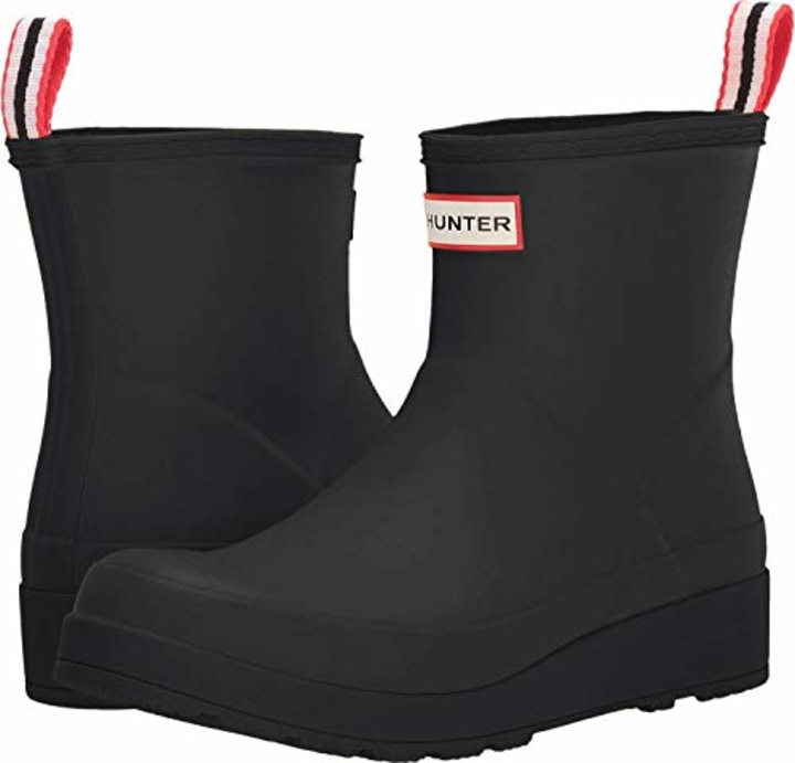 JOYCORN Womens Rain Boots Ladies Classic Waterproof Rubber Mid-Calf Wellie