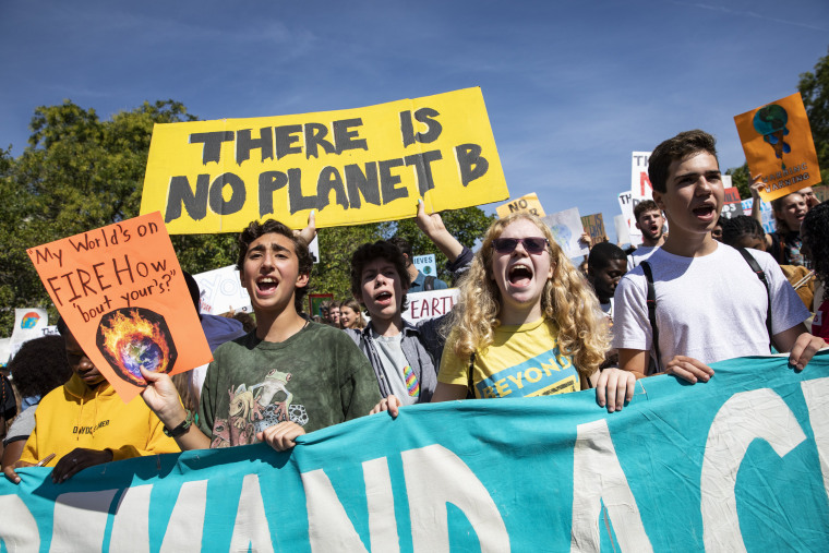 Image: Climate protest in Washington, D.C.