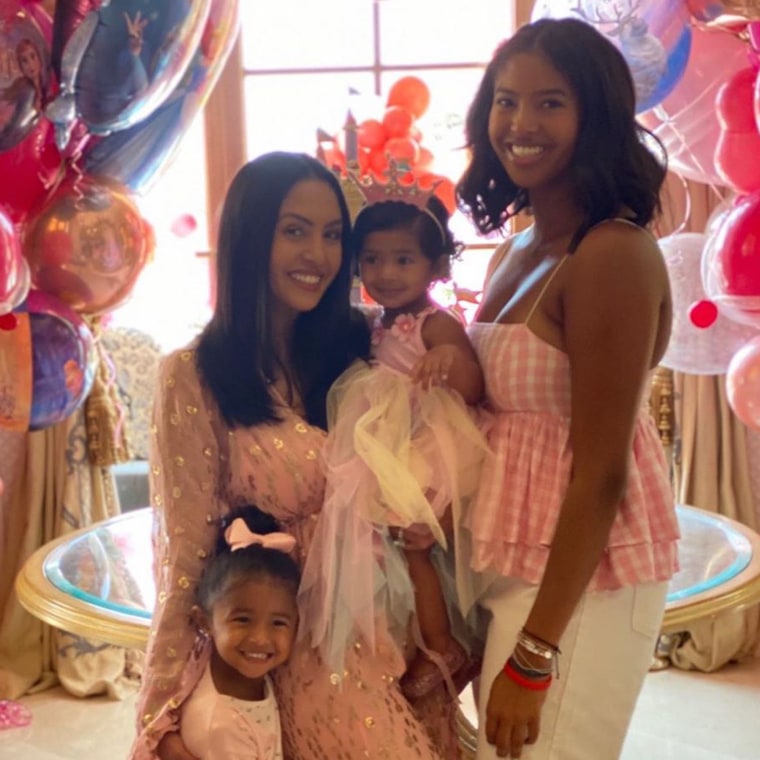 Vanessa Bryant celebrated her youngest daughter Capri's first birthday with the help of her other daughters, Natalia, 17, and Bianka, 3.