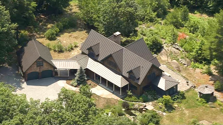 The property where Ghislaine Maxwell may have been arrested by the Federal Bureau of Investigation (FBI) in Bradford, N.H., on July 2, 2020.