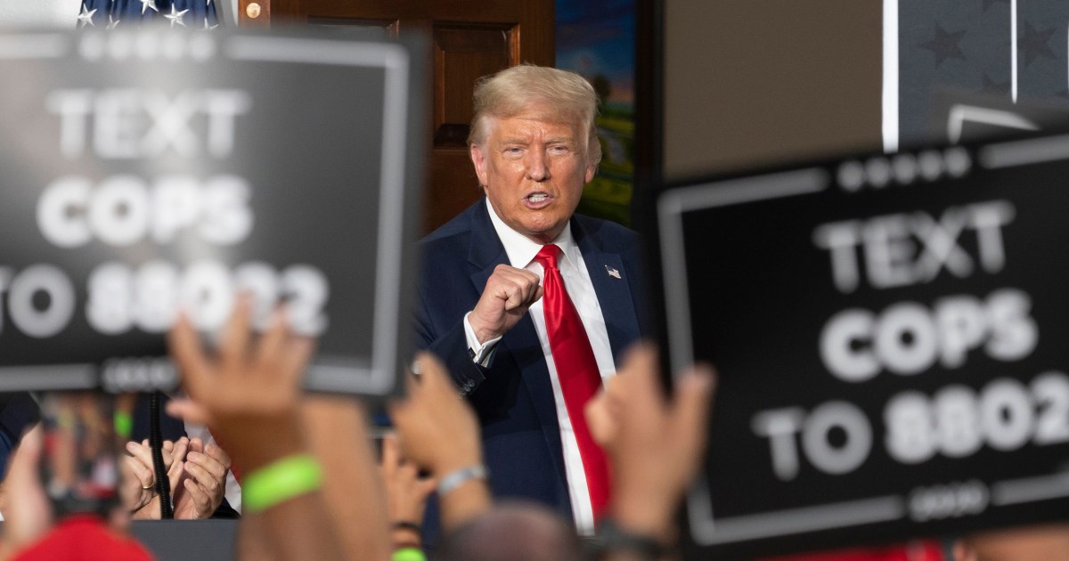 Trump gets endorsement of NYC police union, warns 'no one will be safe in Biden's America' thumbnail