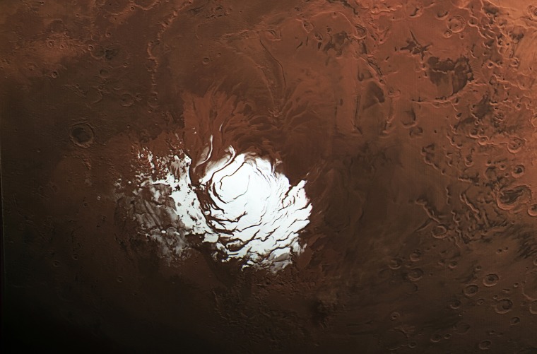 Image: Mars south polar ice cap