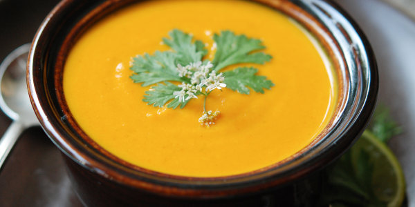 Andrew Zimmern's Carrot Soup with Ginger and Curry