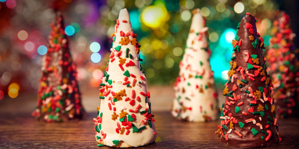 Edible Cookie Dough Christmas Trees