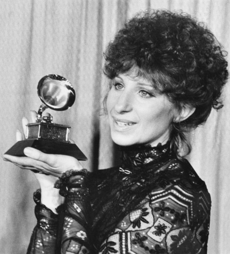 Barbra Streisand with Grammy