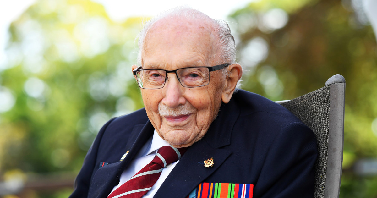 'Captain Tom,' 100-year-old vet who raised millions for U.K. health service, has Covid-19