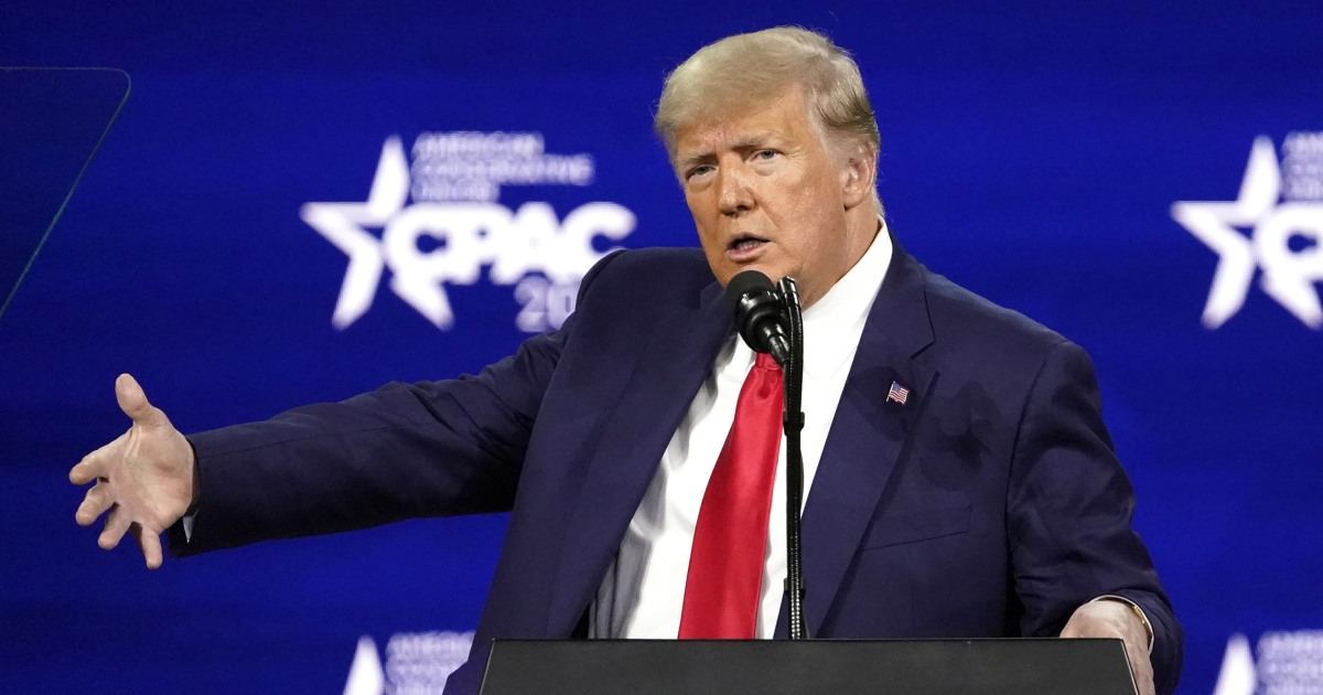Trump mostly avoided Covid’s relief in his CPAC speech.  That speaks a lot