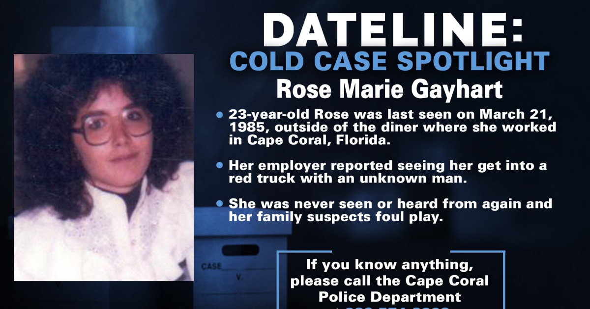 New York woman still seeks answers 36 years after sister Rose Marie Gayhart disappeared from Cape Coral, Florida