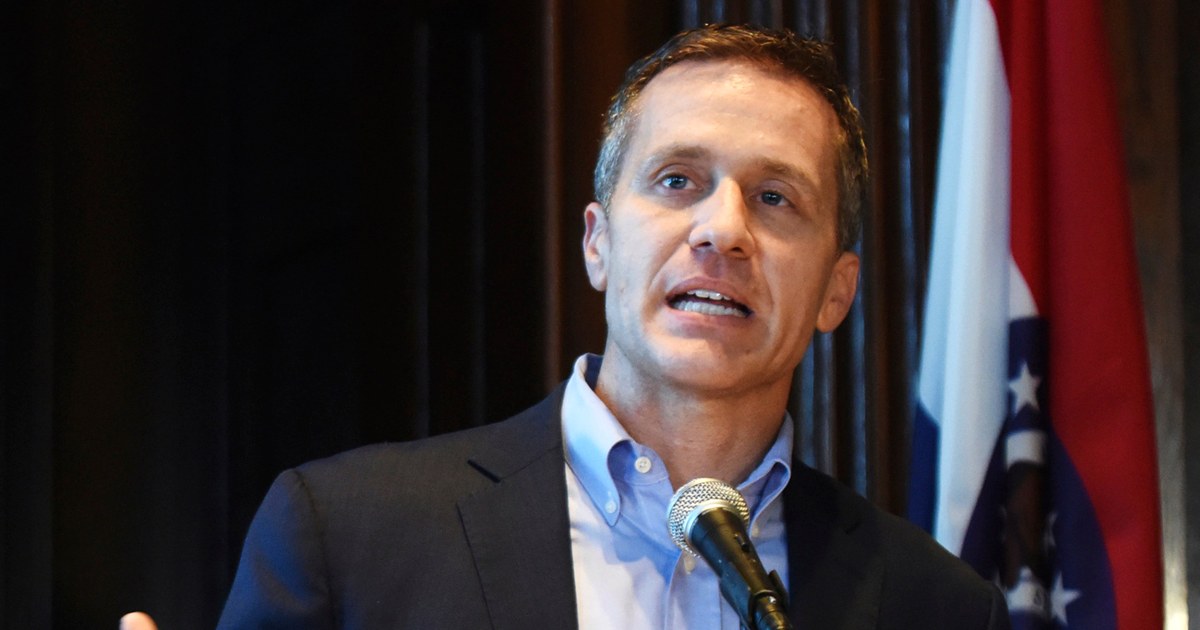 Eric Greitens, a former Missouri governor who resigned amid several scandals to run for the Senate