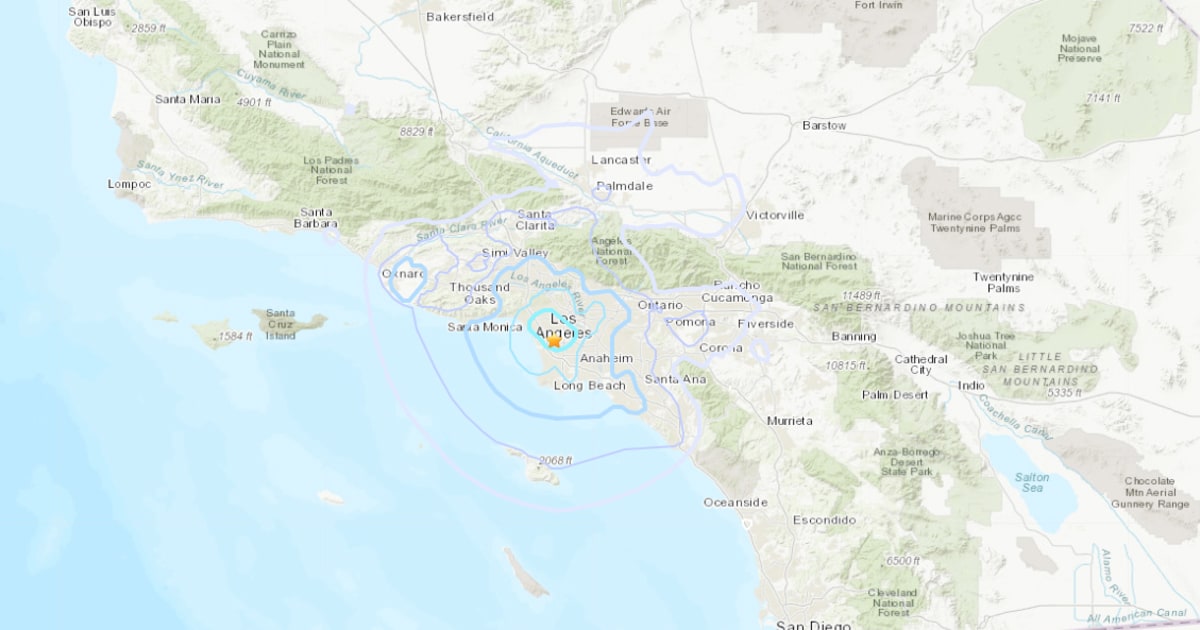 Los Angeles area rattled by a trio of earthquakes