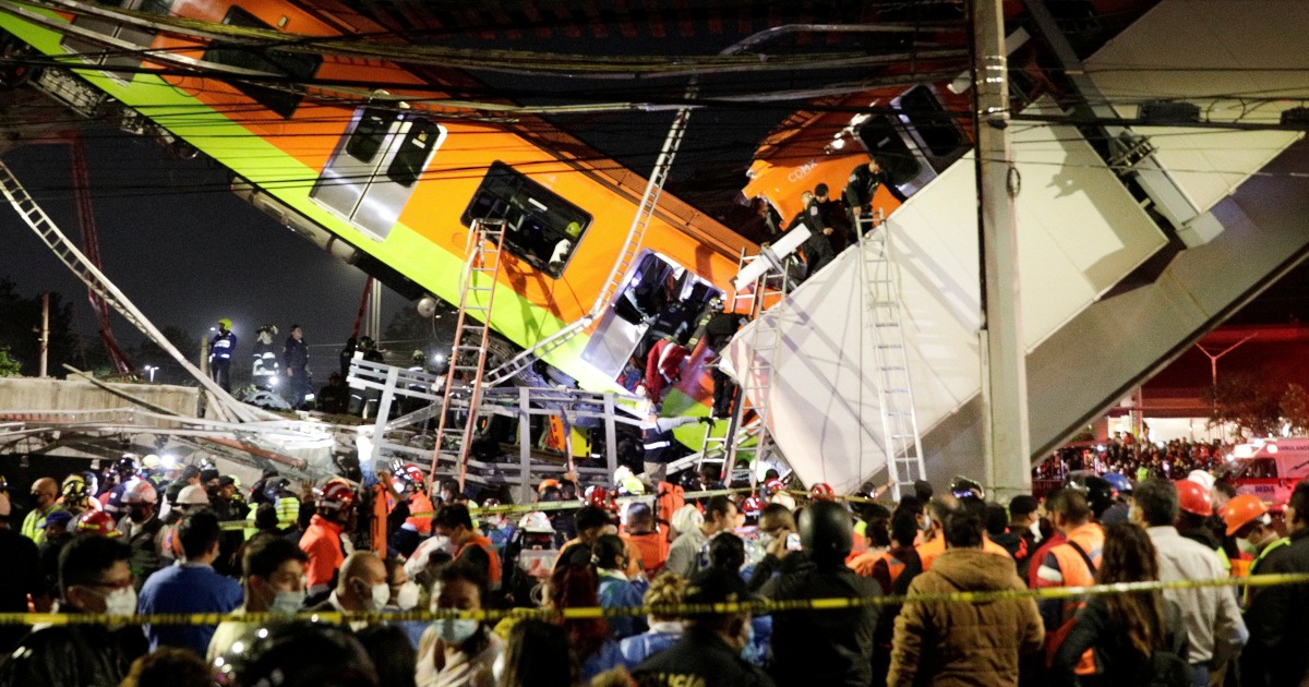 Sugriuvus Meksiko metro tiltui žūsta mažiausiai 23 žmonės