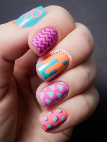 DIY: Summer nail art designs, colorblocked manicures - TODAY.com